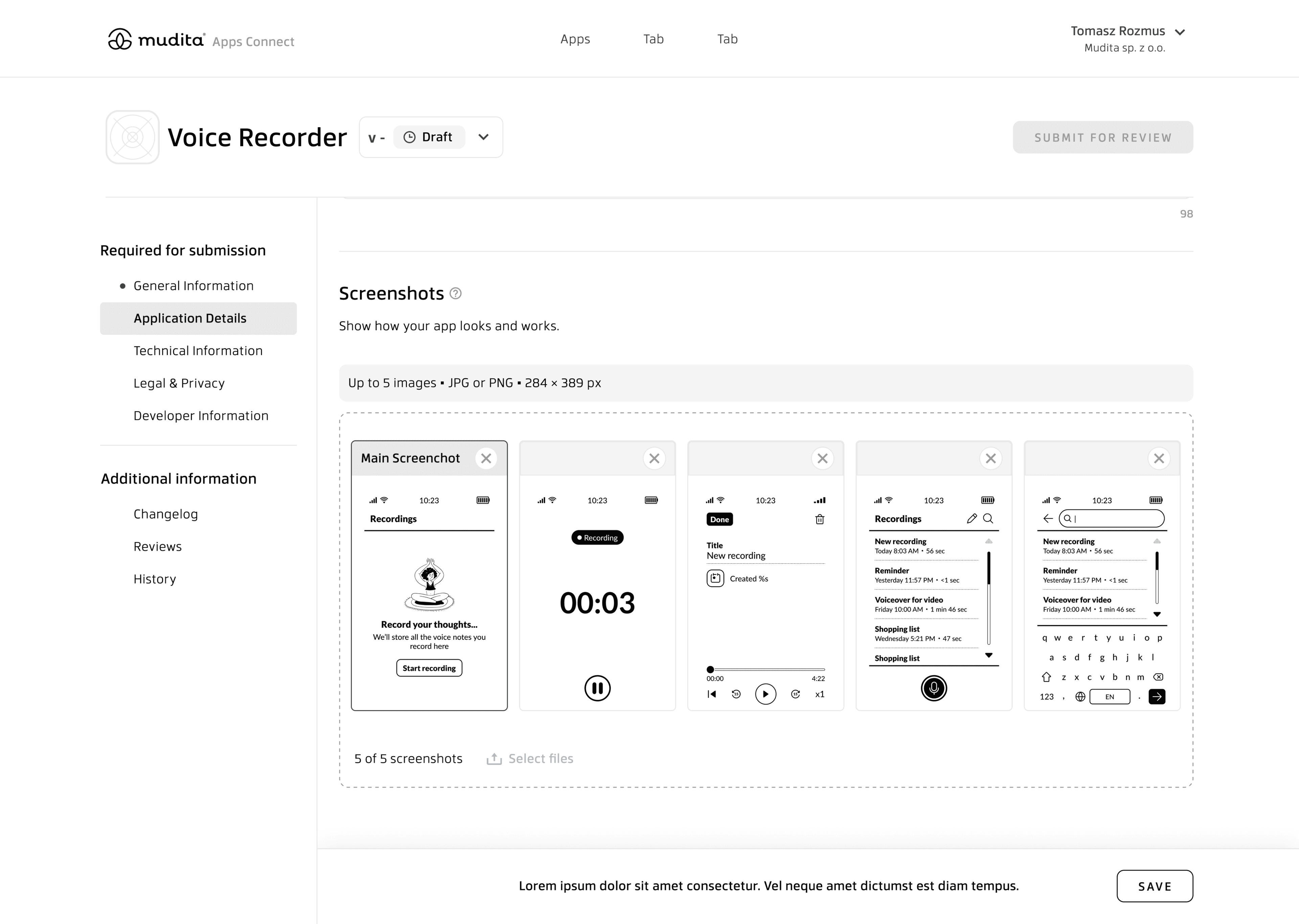Create and manage apps